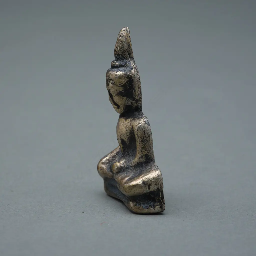 Seated Buddha amulet - Nepal/Tibet, Image 1++